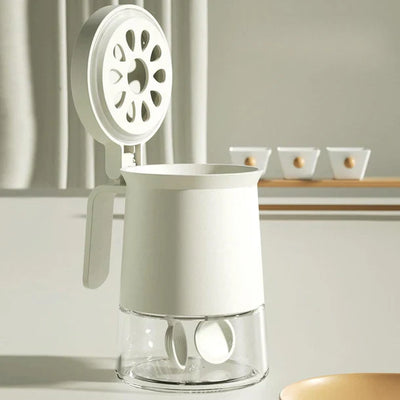 Moisture-Proof Glass Seasoning Container Jar with Silicone Seal