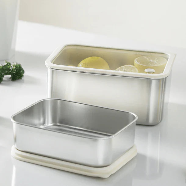 Stainless Steel Multi-Use Storage Box with Lid