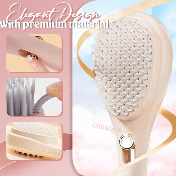 Easy-Cleaning Retractable Massage Hair Brush