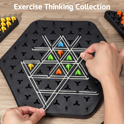 (70% OFF) Triangle shape rubber game!! 2-4 player game (NEWLY LAUNCHED) - Boost Cognitive Skills & Fun for Kids and adults