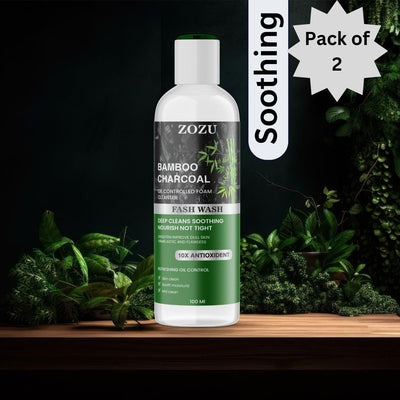 Zozu Charcoal Face Wash 10X Antioxident 100Ml (Pack Of 2)
