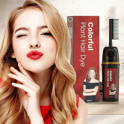 Revitalize Your Hair With Colorful Plant Hair Dye 100Ml Comb Shampoo (Pack Of 2)