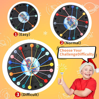 Brain Teasing Rope Puzzle Game | Multi-Level Logic Board for Kids & Families | Educational String Challenge for Home & Travel (Age 3+)