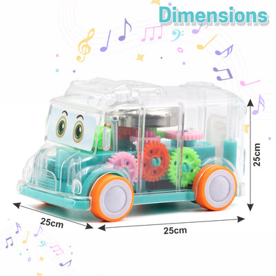 Transparent colorful Gear Bus for Kids (BUY 1 GET 1 FREE)
