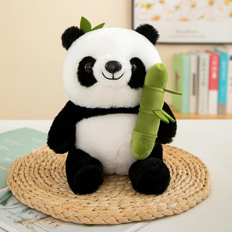 Reversible Bamboo Panda Plush Toy – Soft Toys for Kids, Cute Panda Stuffed Animals, Plushies for Girls, Panda Teddy with Bamboo bag, Soft Toys for Baby Girl, Small Soft Plushies for Baby Boys , size 30 cms