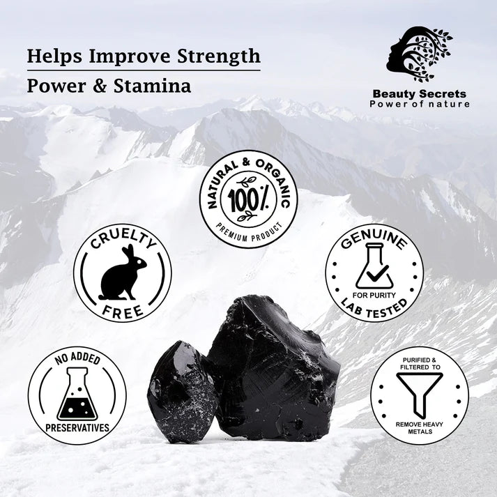 🔥 Natural Performance Booster – Pure Himalayan Shilajit Resin