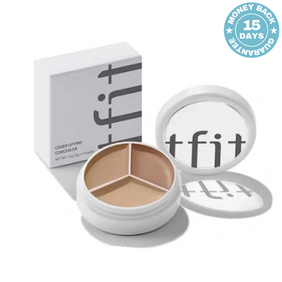 T FIT Buy 1 Get 1 Free, Cover Up All Pro Concealer | 3 in 1 concealer palette Full coverage | Hides Blemishes, Flaws & Dark circle | Long-lasting.