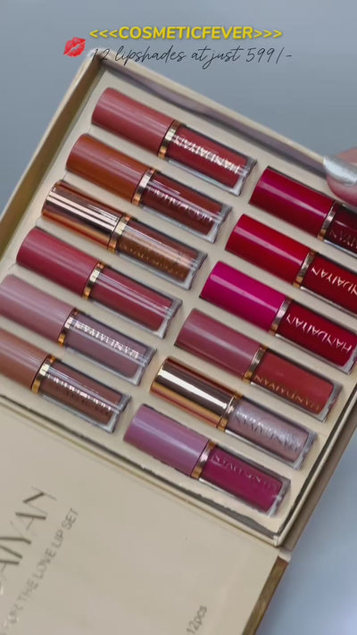 Velvet Matte Liquid Lipstick Set 12Pcs